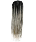 Viola Grey Ombre Lace Braided Wig