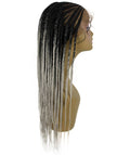 Viola Grey Ombre Lace Braided Wig