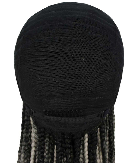 Human Hair Extension Braided Blonde Full Lace Front Wigs