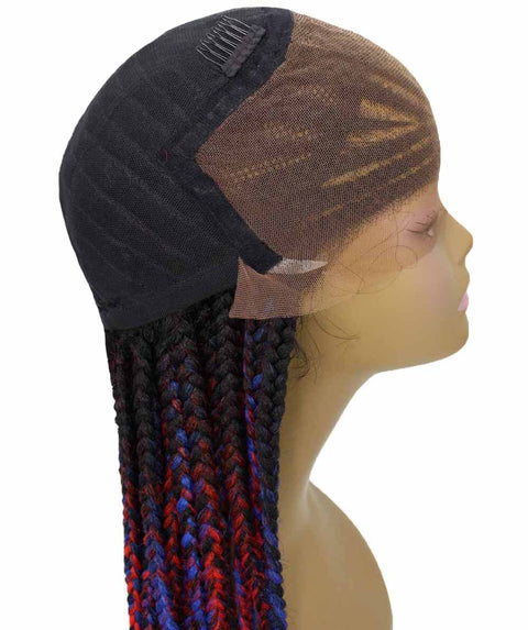 Human Hair Extension Braided Blonde Full Lace Front Wigs