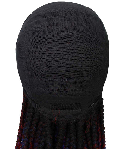 Human Hair Extension Braided Blonde Full Lace Front Wigs