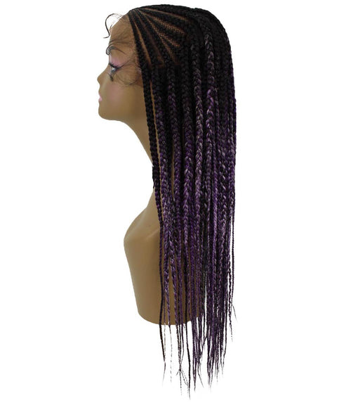 Viola Violet and Lilac Lace Braided Wig