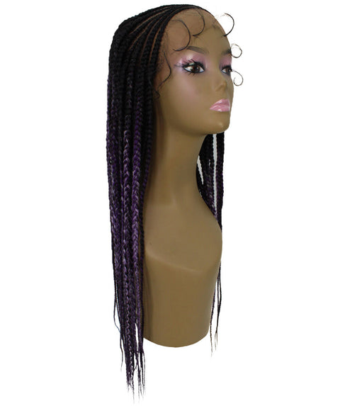 Viola Violet and Lilac Lace Braided Wig