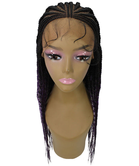 Viola Violet and Lilac Lace Braided Wig