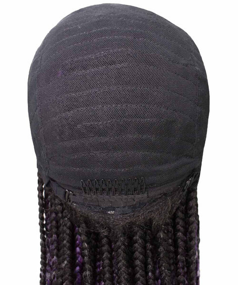 Human Hair Extension Braided Blonde Full Lace Front Wigs