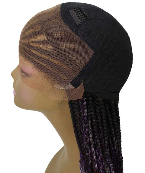 Human Hair Extension Braided Blonde Full Lace Front Wigs