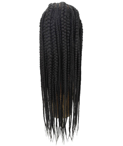 Estelita Black Cornrow Box Braided Wig