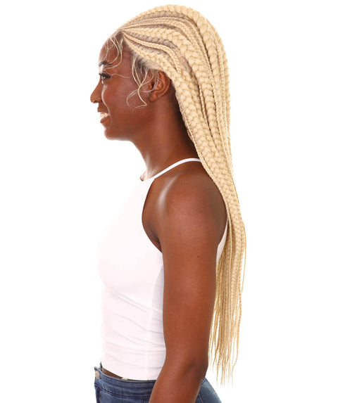 Estelita Light Blonde Cornrow Box Braided Wig