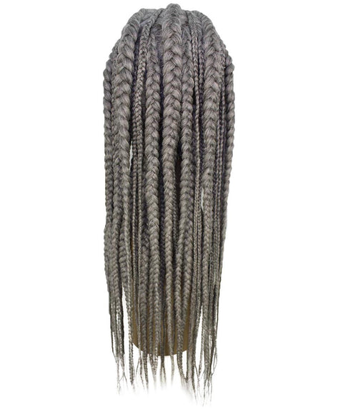 Estelita Grey Cornrow Box Braided Wig