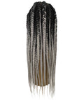 Estelita Grey Ombre Cornrow Box Braided Wig
