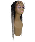 Estelita Grey Ombre Cornrow Box Braided Wig