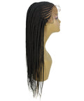 Malika Natural Black Cornrow Braided Wig
