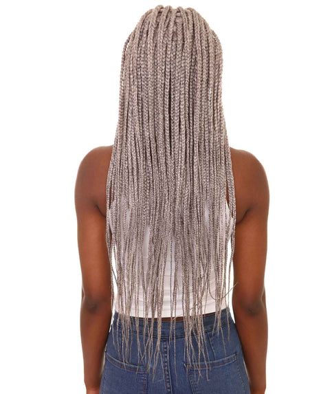 Malika Grey Cornrow Braided Wig