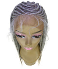 Malika Grey Cornrow Braided Wig