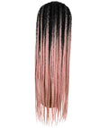 Malika Ligh Pink Ombre Cornrow Braided Wig