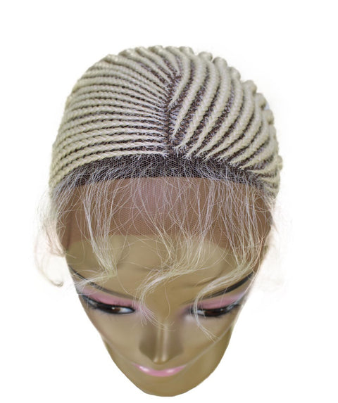 Shanelle Light Blonde Micro Cornrow Braided Wig