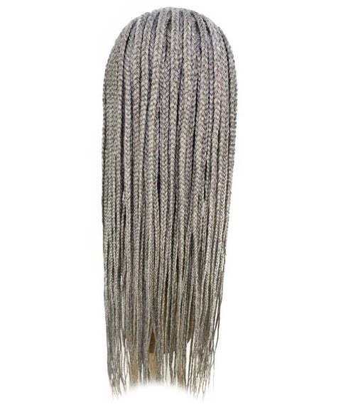 Shanelle Grey Micro Cornrow Braided Wig
