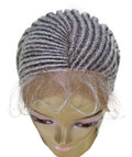 Shanelle Grey Micro Cornrow Braided Wig