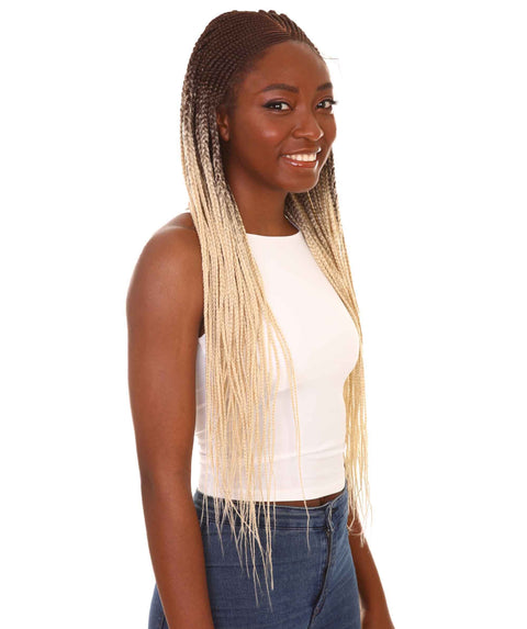 Shanelle Blonde Ombre Micro Cornrow Braided Wig