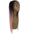 Shanelle Light Pink Ombre Micro Cornrow Braided Wig