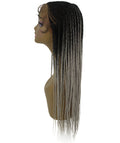 Shanelle Gray Ombre Micro Cornrow Braided Wig