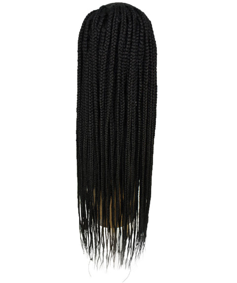Aina Black Cornrow Swiss Braided Wig