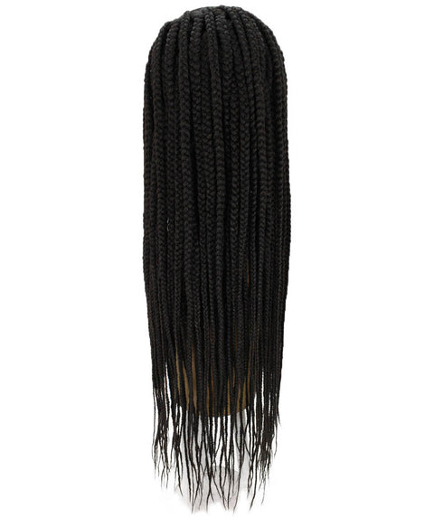 Aina Natural Black Cornrow Swiss Braided Wig 