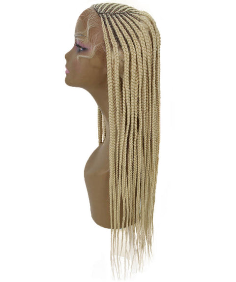 Aina Light Blonde Cornrow Swiss Braided Wig 