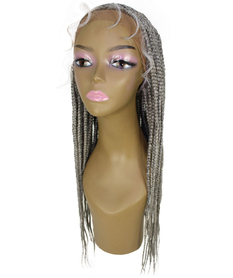 Aina Grey Cornrow Swiss Braided Wig 