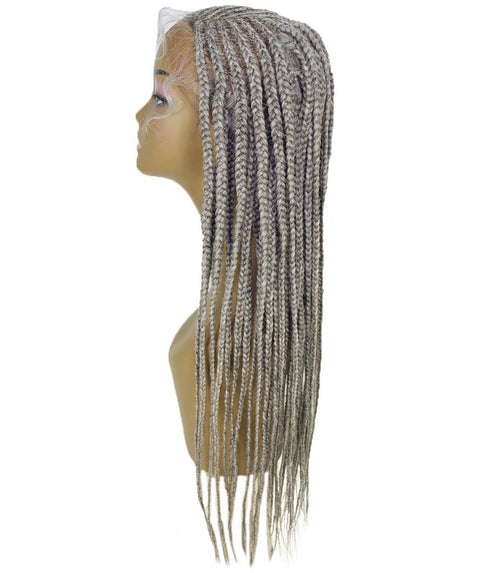 Aina Grey Cornrow Swiss Braided Wig 