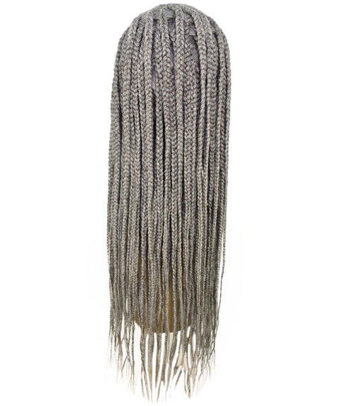 Aina Grey Cornrow Swiss Braided Wig 