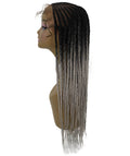 Aina Gray Ombre Cornrow Swiss Braided Wig 