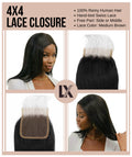 Black Human hair closure