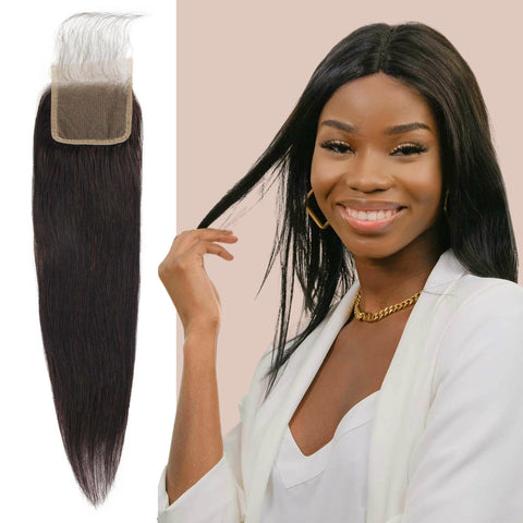 Black Human hair closure