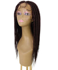 Uyai Dark Brown HD Lace Braided Braided wig