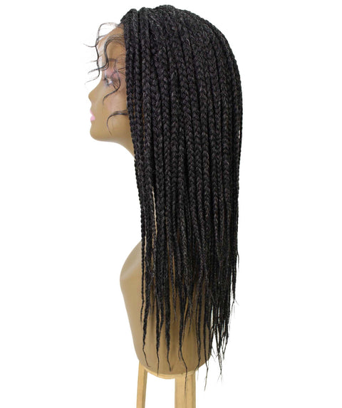 Uyai Pepper Grey HD Lace Braided wig