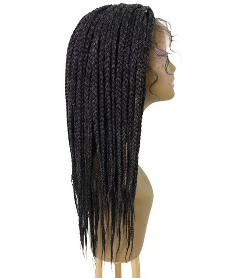 Uyai Pepper Grey HD Lace Braided wig