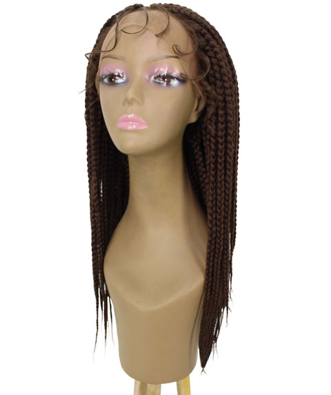 Uyai Chestnut Brown HD Lace Braided wig
