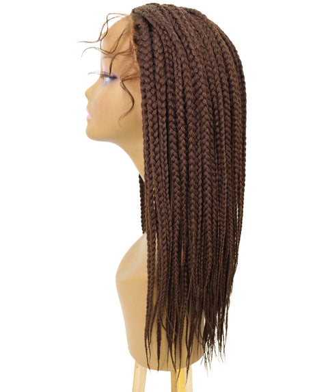 Uyai Chestnut Brown HD Lace Braided wig