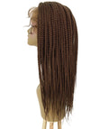 Uyai Mahogany Brown HD Lace Braided wig
