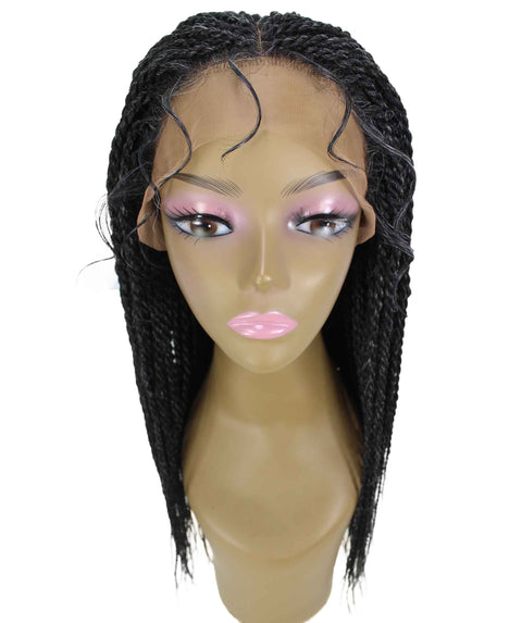 Nikkita Pepper Grey Twist Box Braids wig