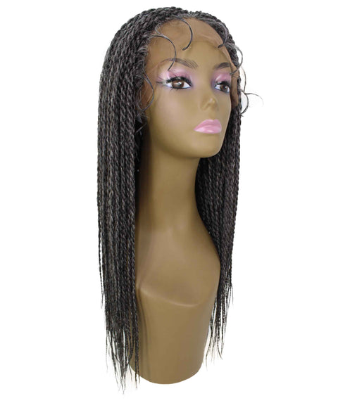 Nikkita Charcoal Grey Twist Box Braids wig