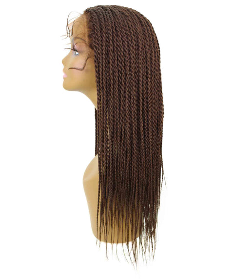 Nikkita Chestnut Brown Twist Box Braids wig