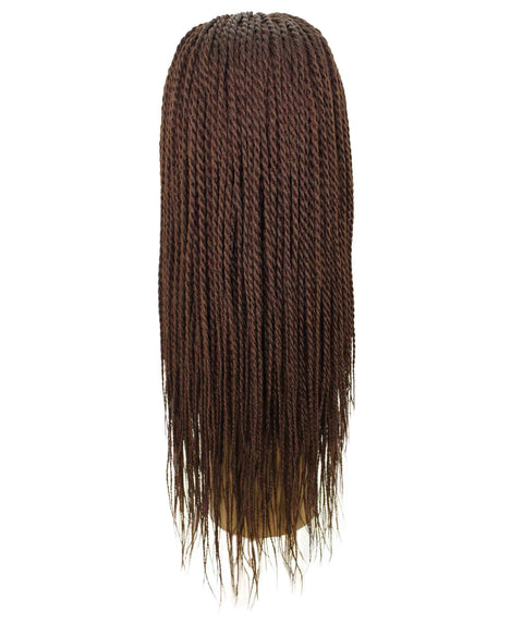 Nikkita Chestnut Brown Twist Box Braids wig