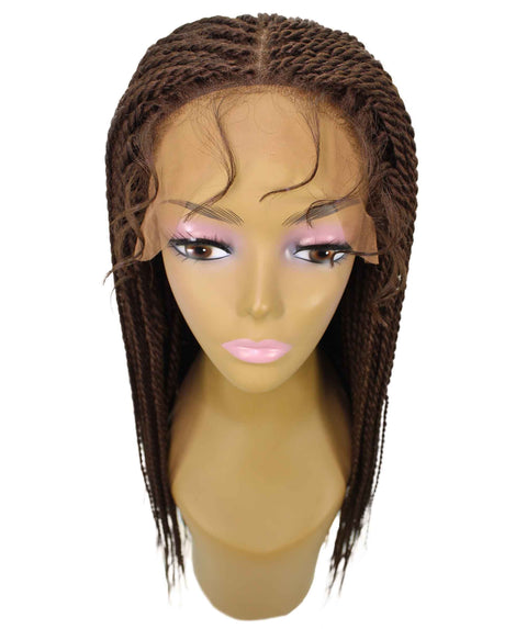 Nikkita Chestnut Brown Twist Box Braids wig