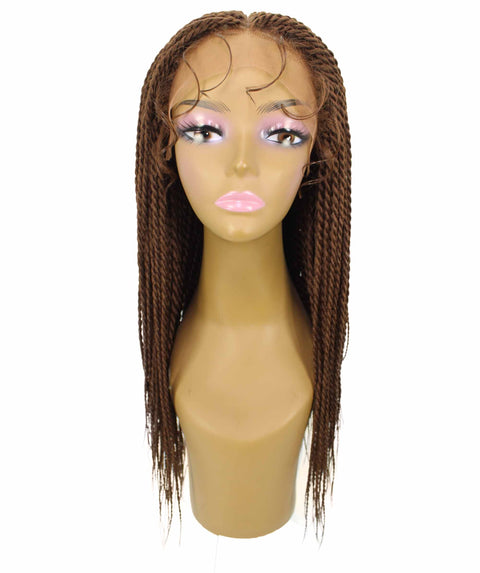 Nikkita Mahogany Brown Twist Box Braids wig