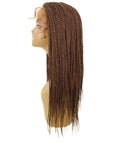 Nikkita Mahogany Brown Twist Box Braids wig