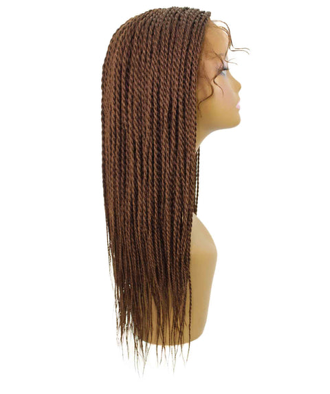 Nikkita Mahogany Brown Twist Box Braids wig