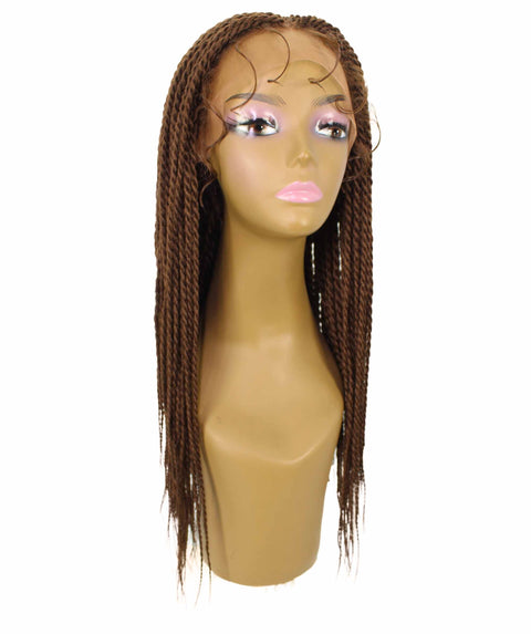 Nikkita Mahogany Brown Twist Box Braids wig