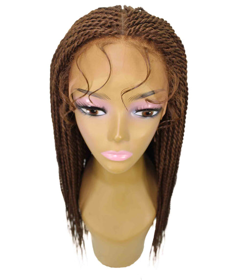 Nikkita Mahogany Brown Twist Box Braids wig